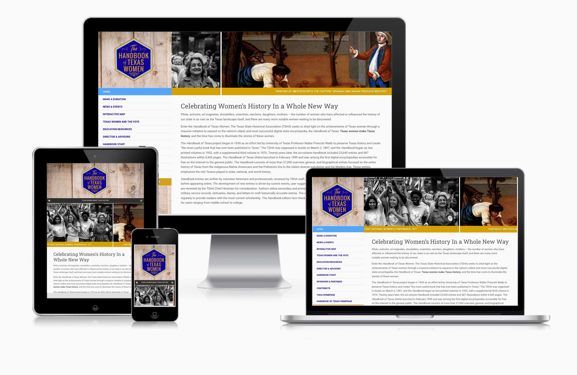 Visit the Texas Women Project's standalone website